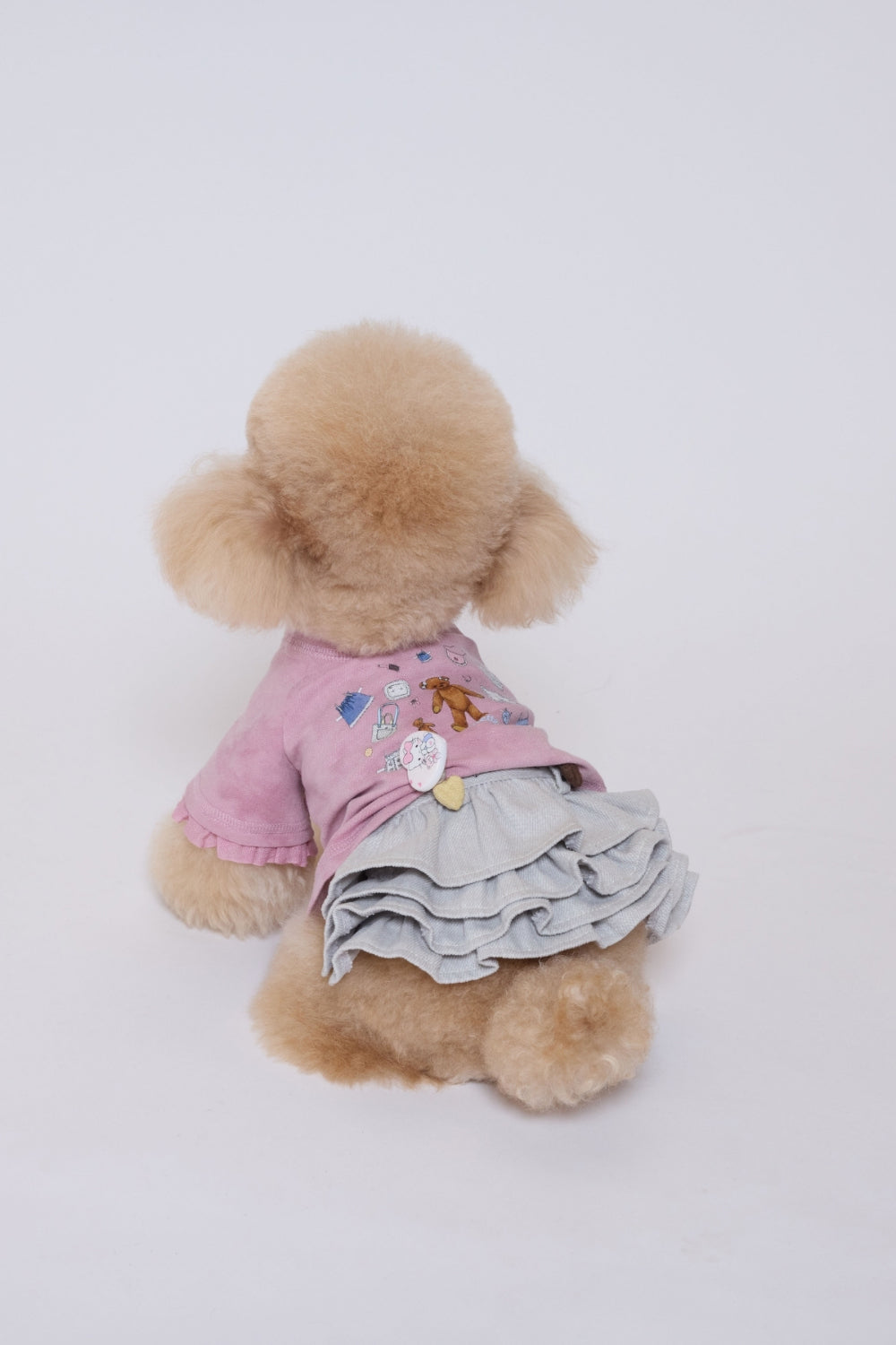 Tiered Skirt ライトグレー