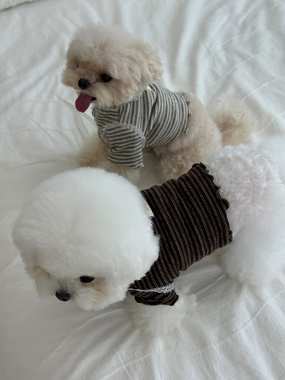 【PRE-ORDER】Wool Stripe Top 全2色