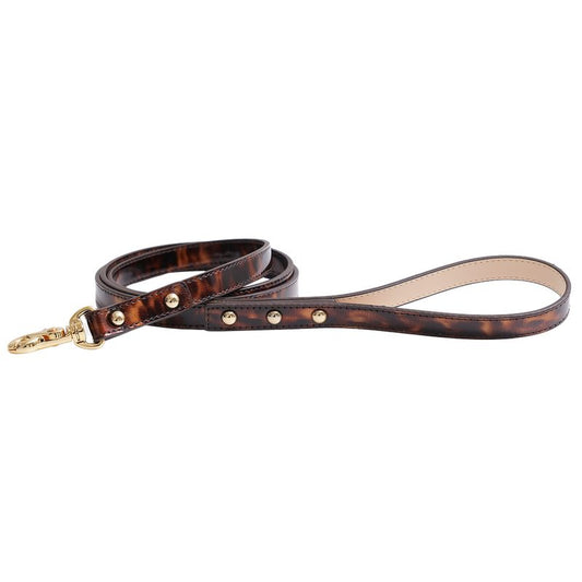 予約 Leopard Patent Leash
