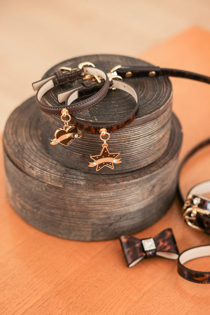 予約 Leopard Patent Leash