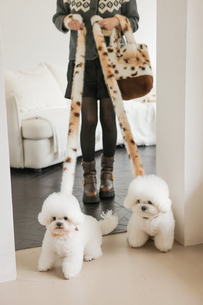 【PRE-ORDER】Eco Fur Leash レオパード 全2色
