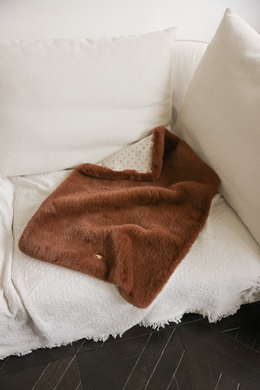 【PRE-ORDER】Eco Fur Angel Blanket ココア