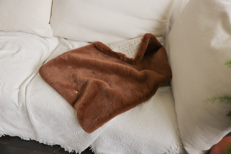 【PRE-ORDER】Eco Fur Angel Blanket ココア