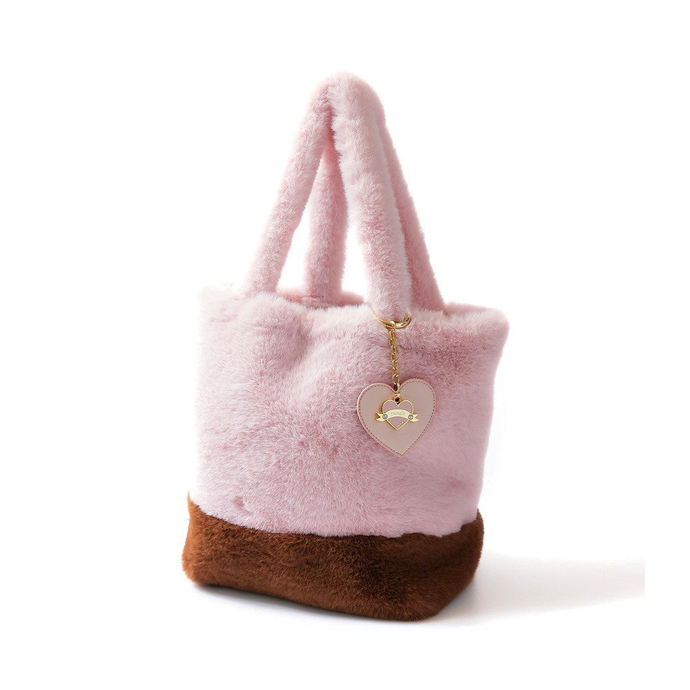 【PRE-ORDER】Eco Fur Chocolat Bag ピンク