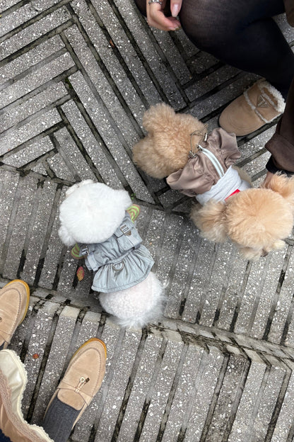 Bubble Pocket Dress モカベージュ