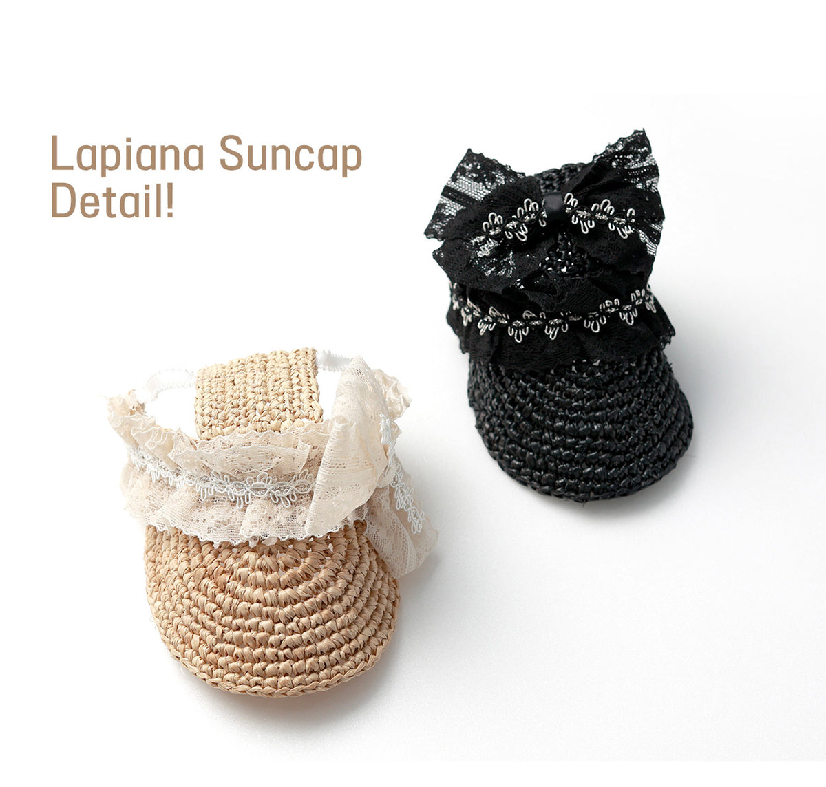 即納 Raffia Suncap ブラック