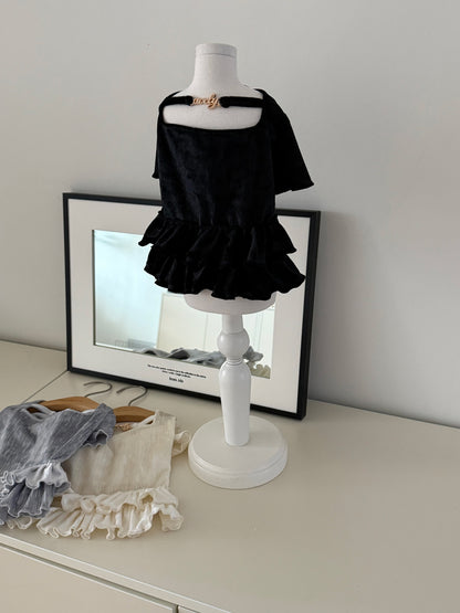 Velvet Ruffle Top 全3色