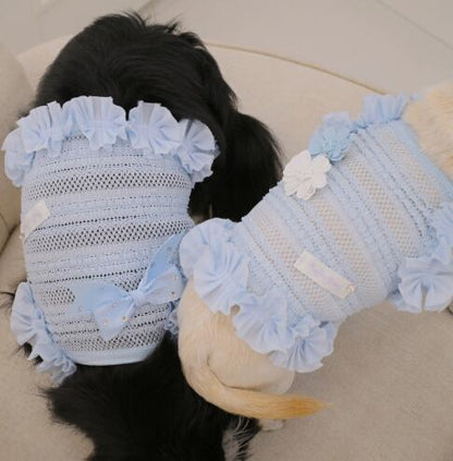 即納 Airish Frill Top ブルー