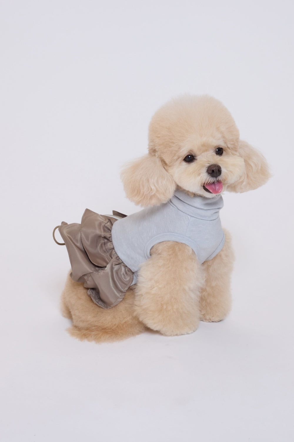 Bubble Pocket Dress モカベージュ