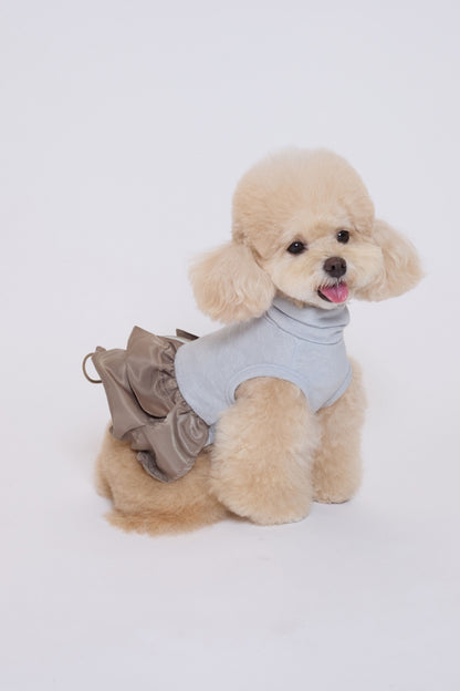 Bubble Pocket Dress モカベージュ