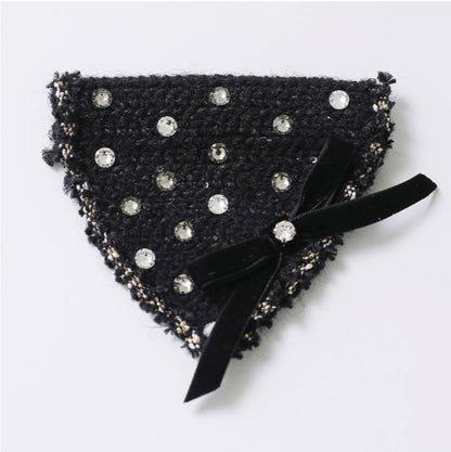 Christmas Etoile Black Scarf