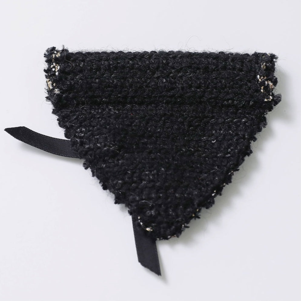 Christmas Etoile Black Scarf