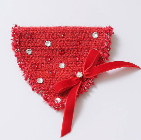 Christmas Etoile Red Scarf