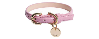 Bloom Collar【迷子札】 ボンボンピンク