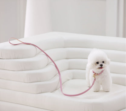 Bloom Collar【迷子札】 ボンボンピンク