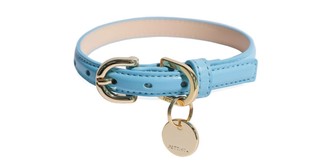 Bloom Collar【迷子札】 サマーブルー