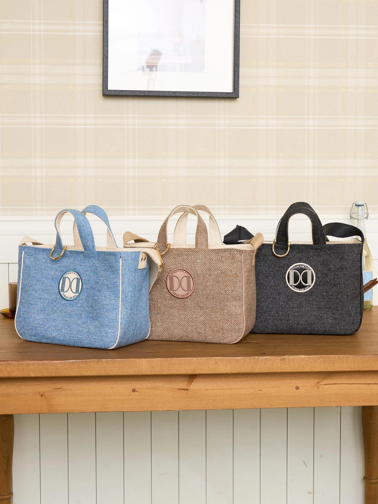 即納 Wool Tweed Walking Bag 全3色