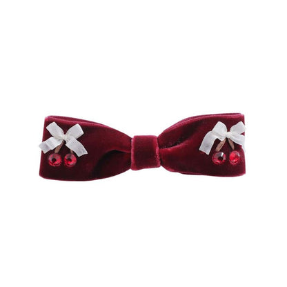 即納 Velvet Cherry Hairpin 全5色