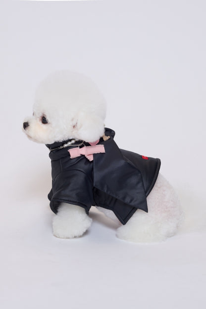 即納 Big Bow Light Padding Jumper ブラック