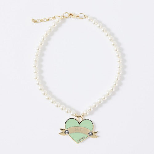 In My Heart Swarovski Necklace【迷子札】メロングリーン