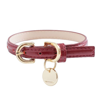 一部即納 Bloom Collar【迷子札】ワイン