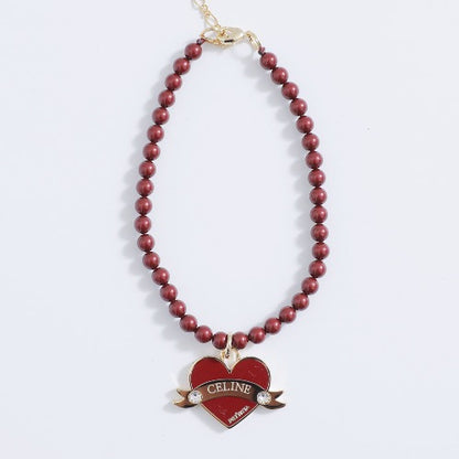 In My Heart Pearl Necklace【迷子札】全5色