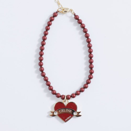 In My Heart Pearl Necklace【迷子札】全5色