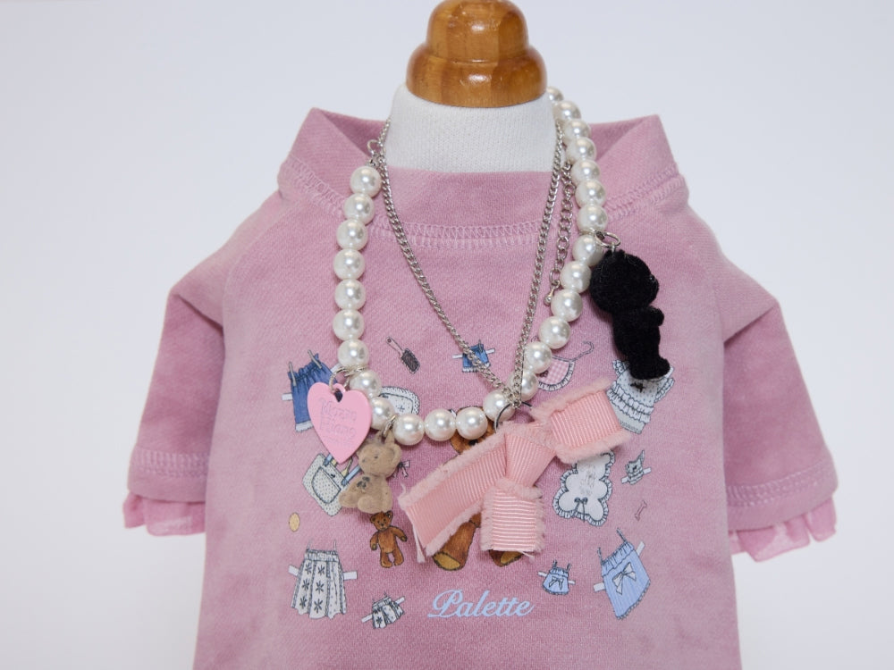 Teddy Palette Necklace ピンク
