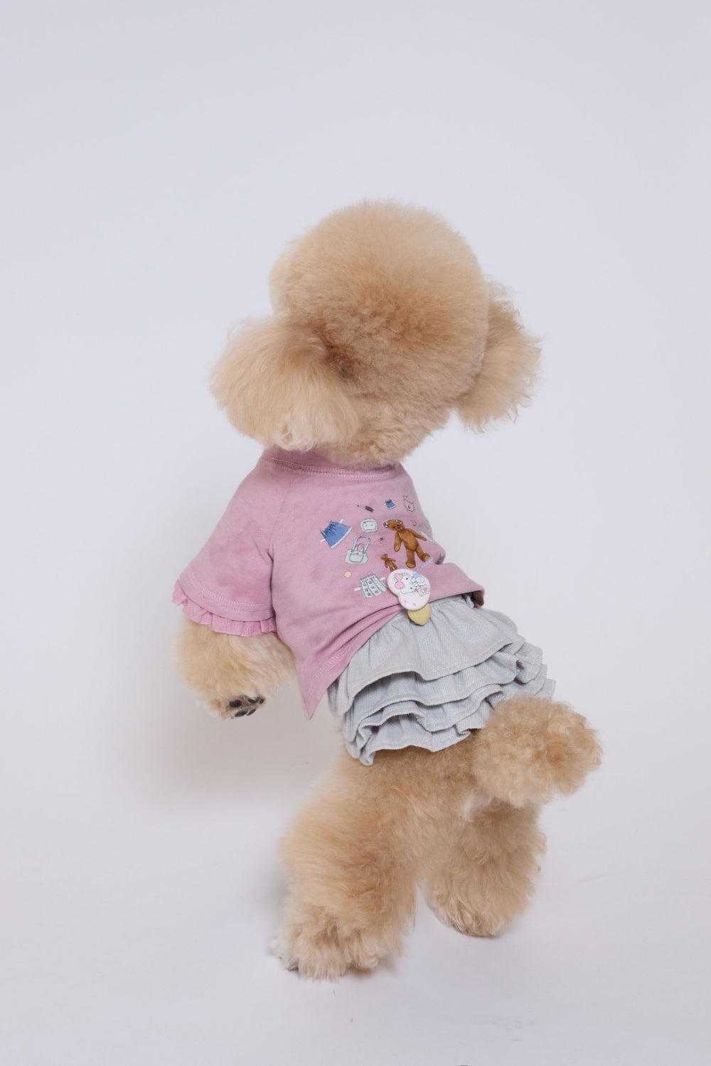 Tiered Skirt ライトグレー