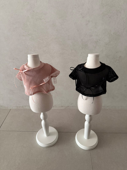【PRE-ORDER】Velvet Mesh Top 全2色