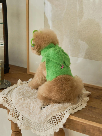 即納 Butterfly Knit Cape アップルグリーン