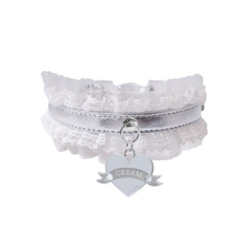 予約 Sherbet Lace Collar【迷子札】シルバー