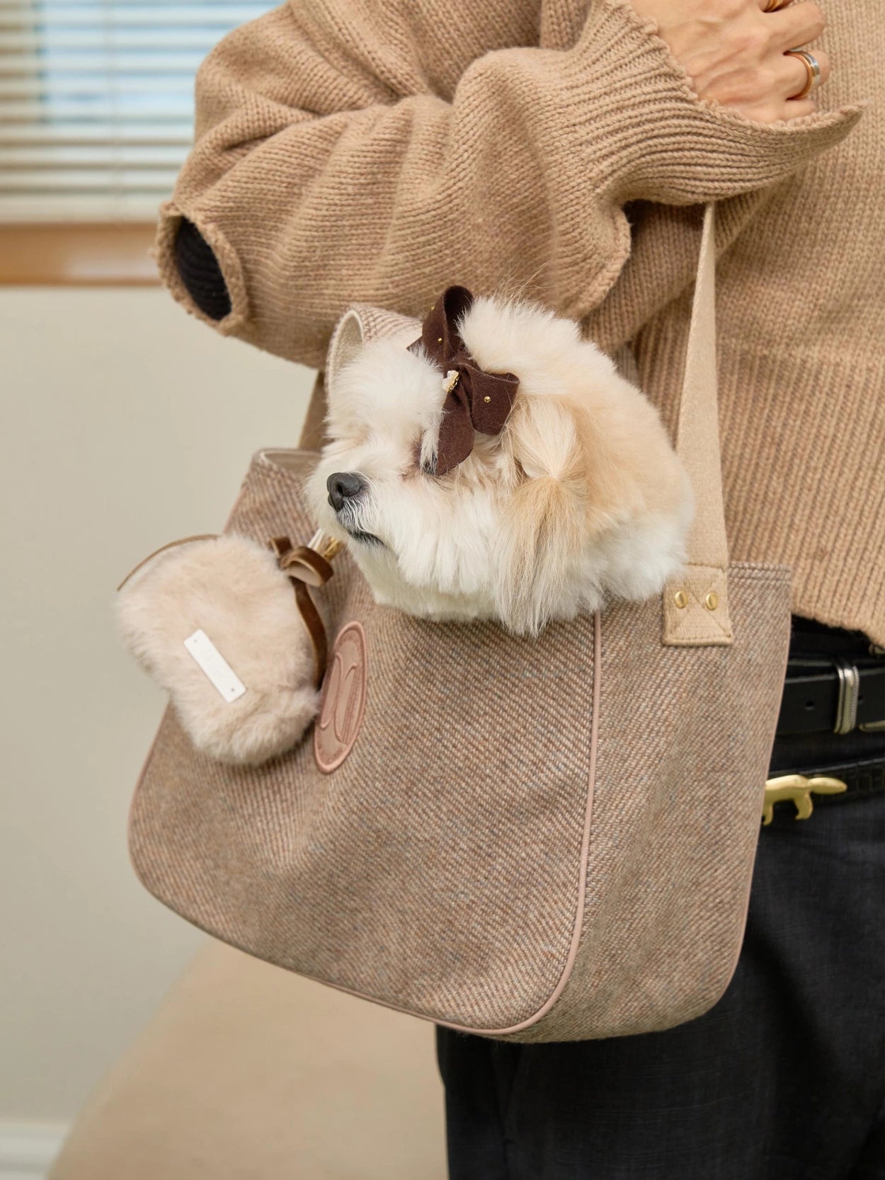 即納 Wool Tweed Walking Bag 全3色