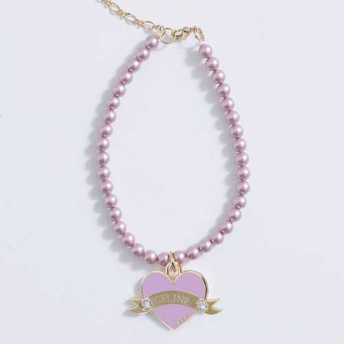 In My Heart Pearl Necklace【迷子札】全5色