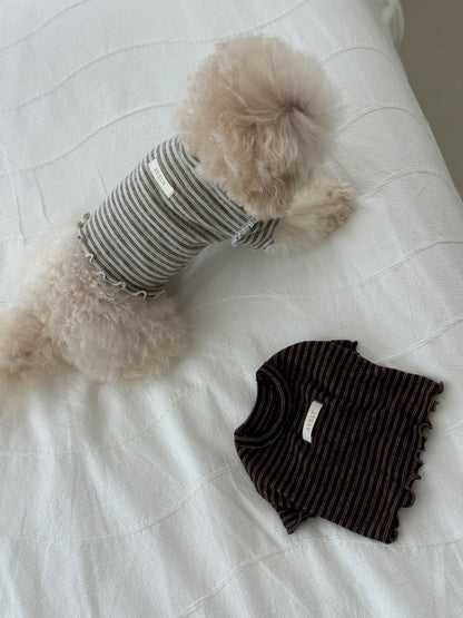 【PRE-ORDER】Wool Stripe Top 全2色