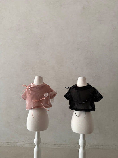 【PRE-ORDER】Velvet Mesh Top 全2色