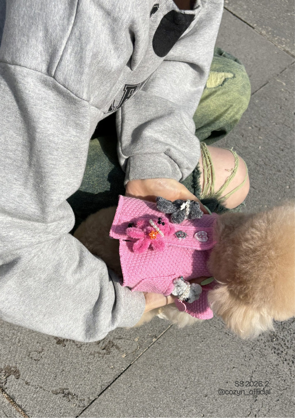 Toy Knit Cardigan ピンク
