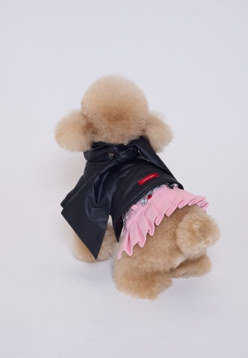 即納 Big Bow Light Padding Jumper ブラック