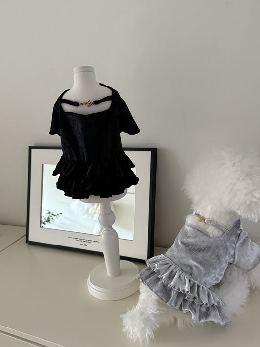 Velvet Ruffle Top 全3色