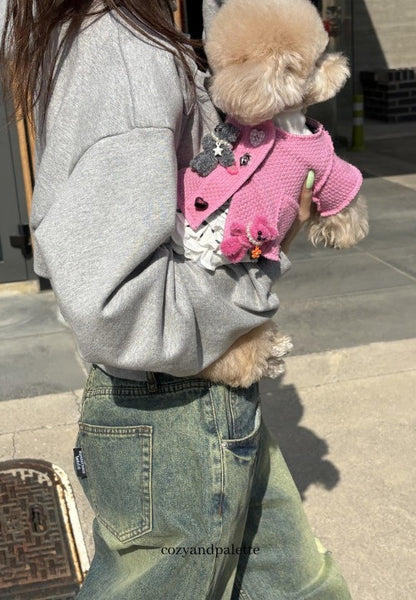 Toy Knit Cardigan ピンク