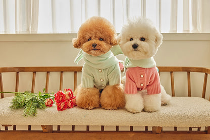 即納 Baby Ribbon Cardigan ミント