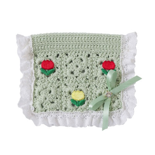 Apron Crochet Scarf グリーン