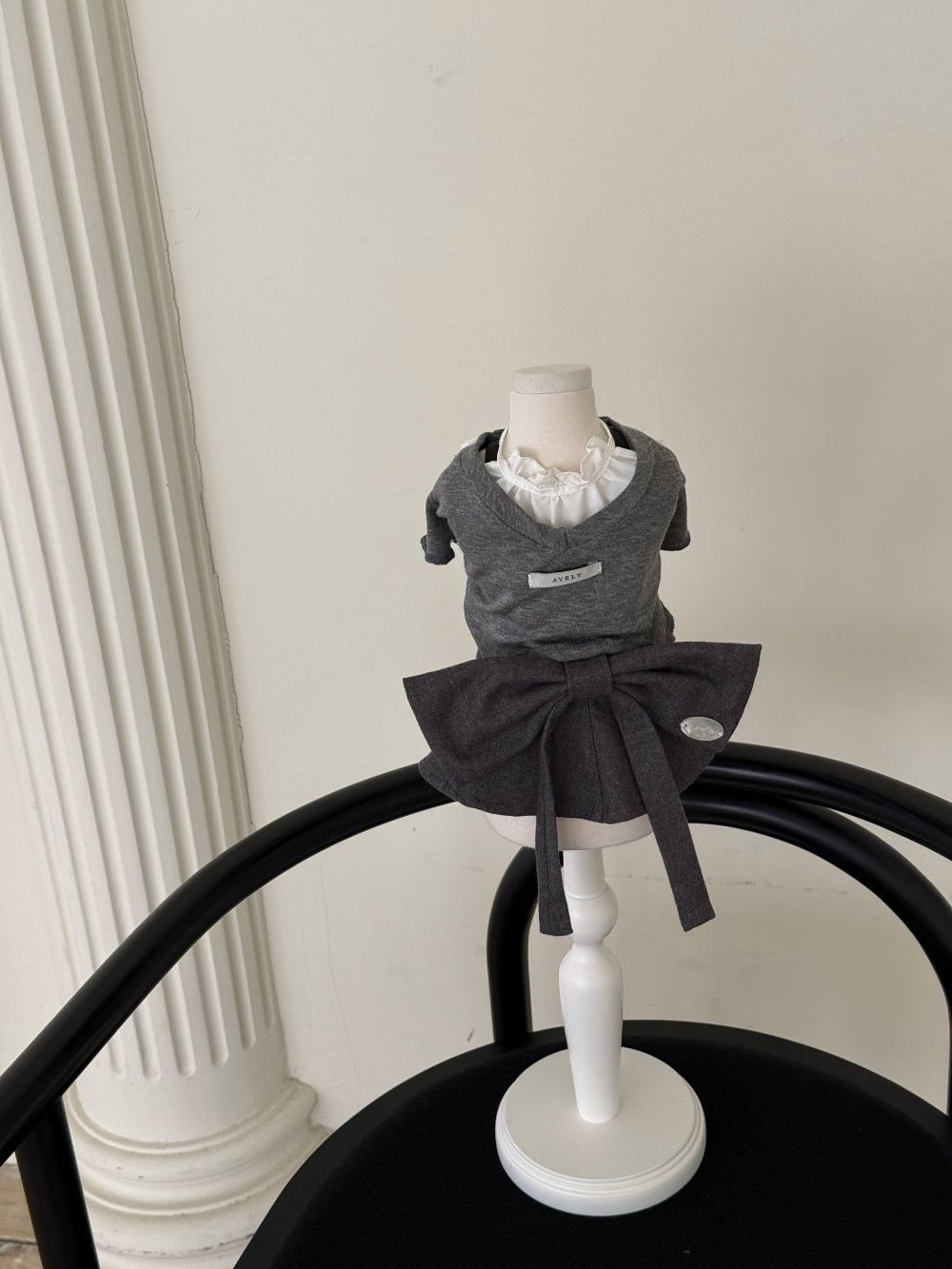 【PRE-ORDER】Grey Layered V-Neck Top