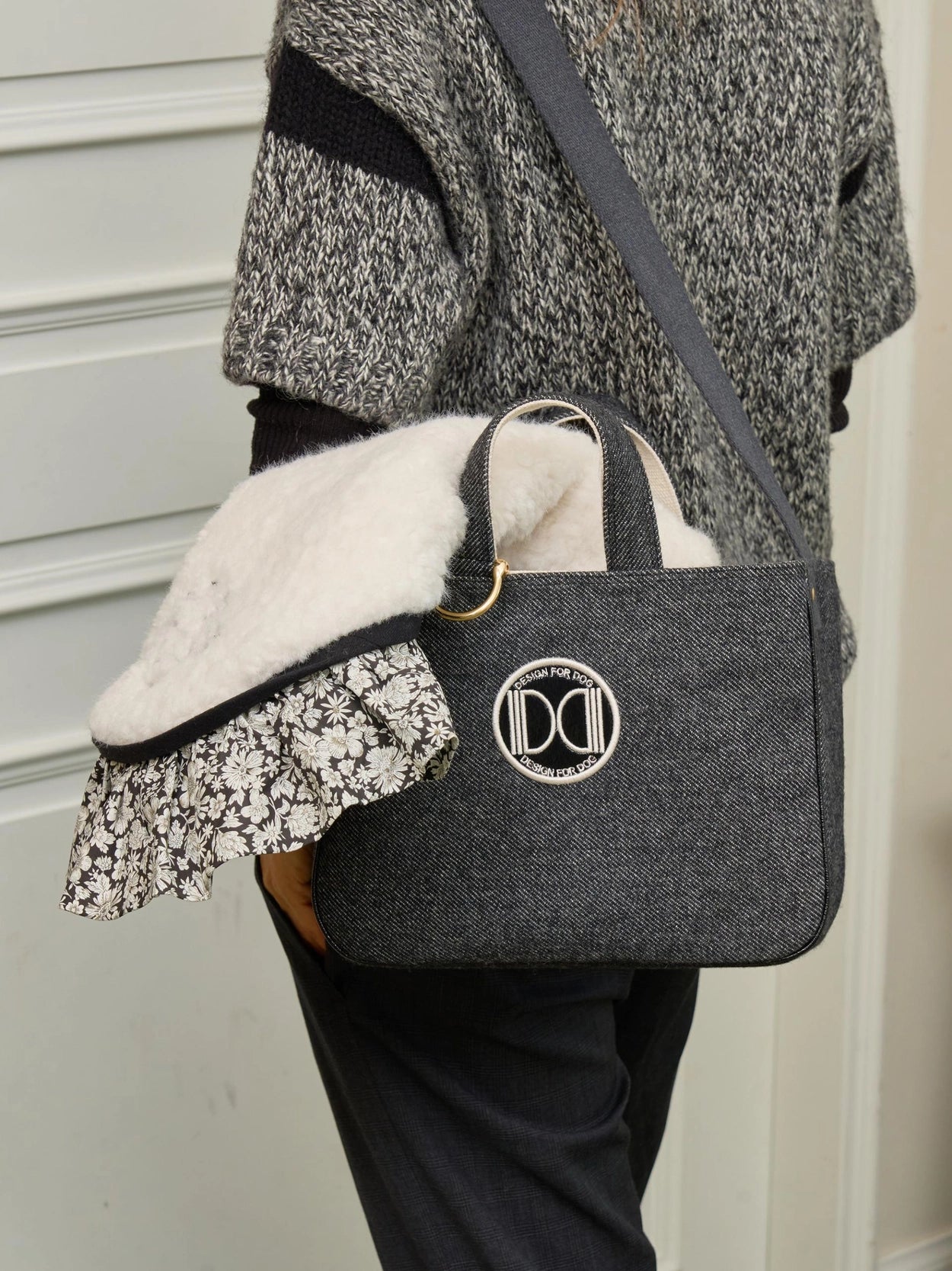 即納 Wool Tweed Walking Bag 全3色