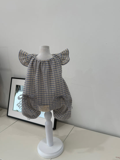 Check Frill Jumpsuit 全2色
