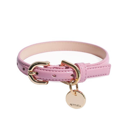 Bloom Collar【迷子札】 ボンボンピンク