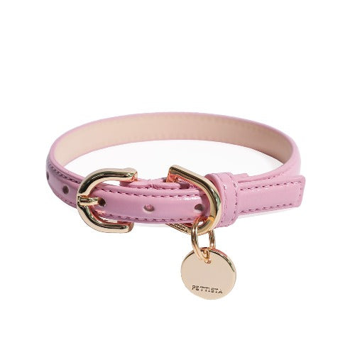 Bloom Collar【迷子札】 ボンボンピンク