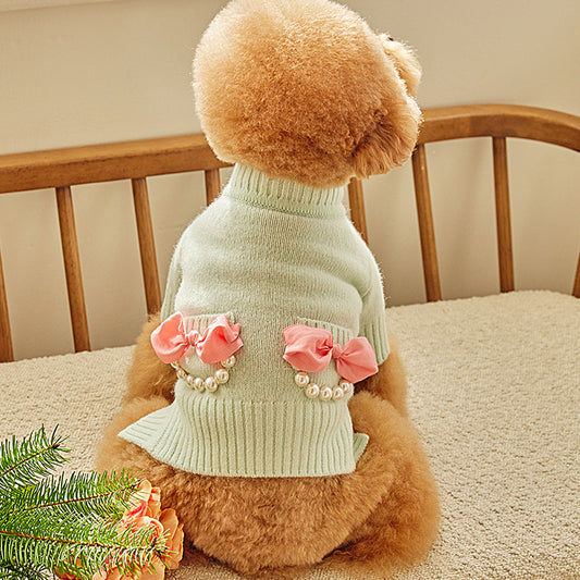 即納 Baby Ribbon Cardigan ミント