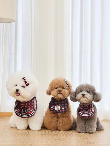 即納 ［Design For Dog x PETTISTA］Velvet Cape Wine&Black