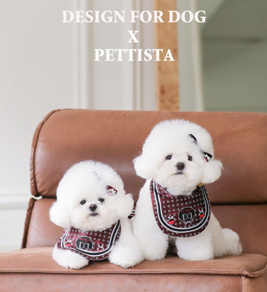 即納 ［Design For Dog x PETTISTA］Velvet Cape Wine&Black